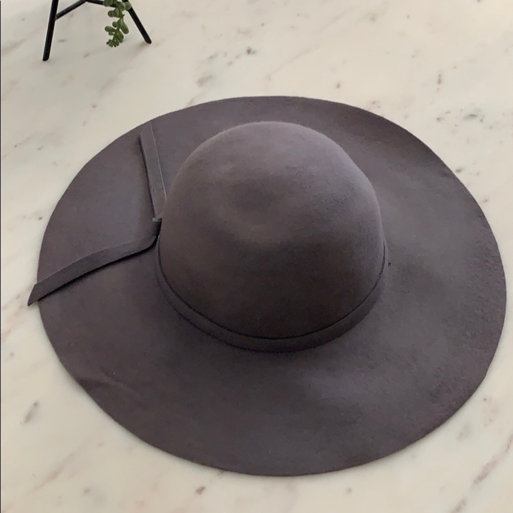 Grey Floppy Hat, Wool